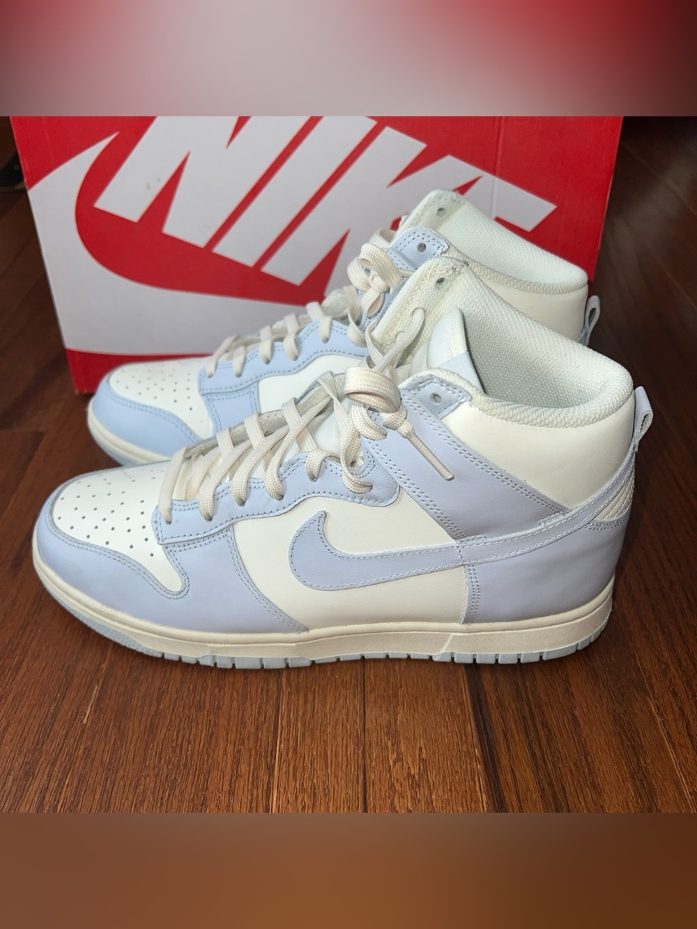 Nike Dunk High “Sail Football Grey” (Women’s) Sneakers Size 10 - Picture 7 of 8